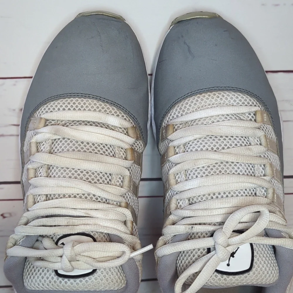 Jordan 2011 CMFT Viz Air‎ 11 Cool Grey White 444905-101 Mens Shoes Low Mesh 10.5